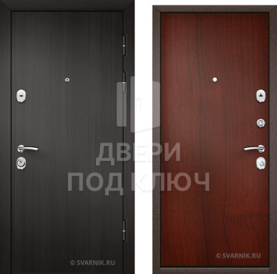 Дверь 2 мм широкая со стеклом в квартиру ДПК-13383