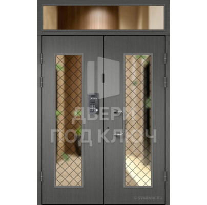 Подъездная дверь с фрамугой ДПК-13886